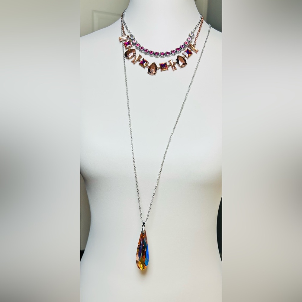 Paparazzi amethyst and copper necklace Statement Necklace Bundle 5pc Lot Set New